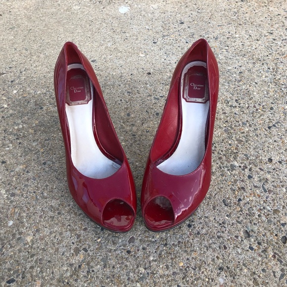 Christian Dior Peep Toe Pumps - Picture 2 of 8